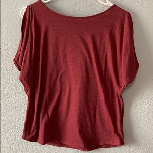 Maroon top